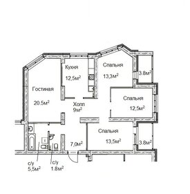 Квартира 101 м², 4-комнатная - изображение 1