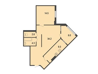 71,1 м², 2-комнатная квартира 13 500 000 ₽ - изображение 27