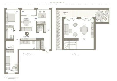 165,7 м², 3-комнатная квартира 23 930 000 ₽ - изображение 90