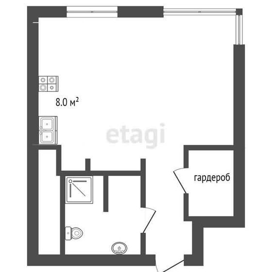 29,6 м², 1-комнатная квартира 4 200 000 ₽ - изображение 13