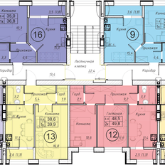 Квартира 40,2 м², 1-комнатная - изображение 2
