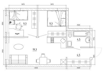 43,8 м², квартира-студия 6 329 100 ₽ - изображение 27