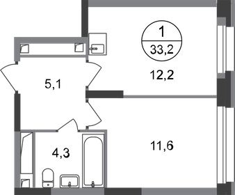 36,5 м², 1-комнатная квартира 9 300 000 ₽ - изображение 120