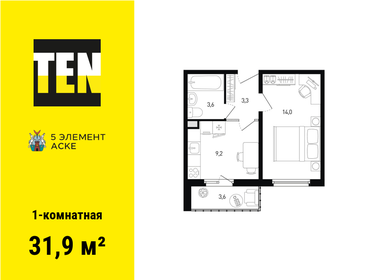 43 м², 1-комнатная квартира 5 500 000 ₽ - изображение 72