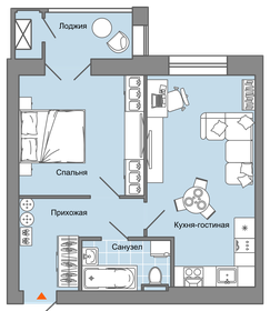 54 м², 2-комнатная квартира 5 507 681 ₽ - изображение 6