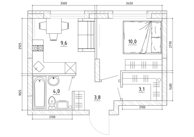 28,4 м², 1-комнатная квартира 3 970 000 ₽ - изображение 138