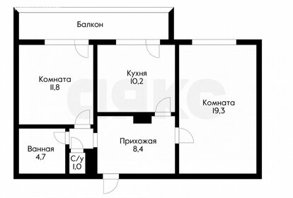 59,8 м², 2-комнатная квартира 5 900 000 ₽ - изображение 29