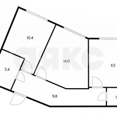 Квартира 50,9 м², 2-комнатная - изображение 1