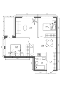 62,7 м², квартира-студия 8 527 200 ₽ - изображение 80