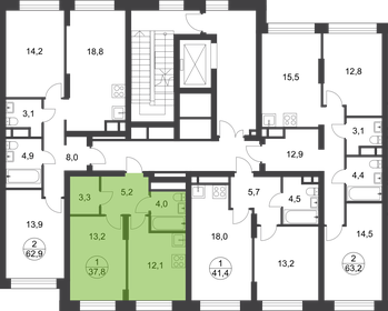 41,8 м², 1-комнатные апартаменты 8 650 000 ₽ - изображение 35