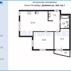 Квартира 58 м², 2-комнатная - изображение 2