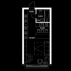 Квартира 33,7 м², студия - изображение 2