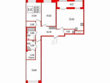 88,4 м², 3-комнатная квартира 29 200 748 ₽ - изображение 45