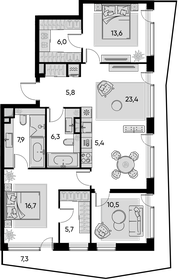 524 м², 5-комнатная квартира 199 000 000 ₽ - изображение 144