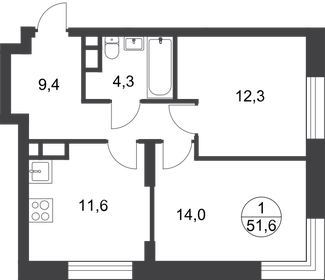 60,1 м², 2-комнатная квартира 14 958 898 ₽ - изображение 16