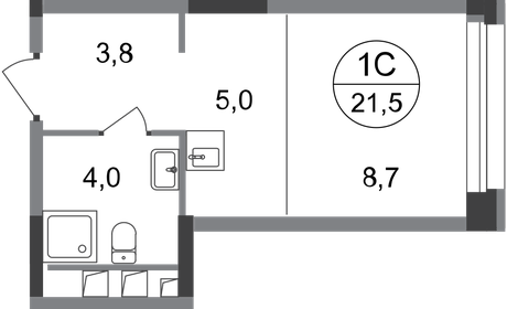 20 м², квартира-студия 9 200 000 ₽ - изображение 132