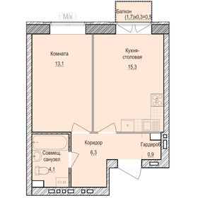 40 м², 1-комнатная квартира 4 060 000 ₽ - изображение 24