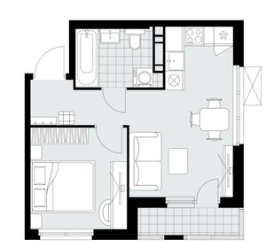 Квартира 34,2 м², 2-комнатная - изображение 1