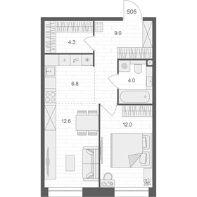 52,3 м², 1-комнатная квартира 26 901 948 ₽ - изображение 6