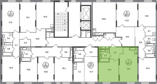 40 м², 1-комнатная квартира 11 450 000 ₽ - изображение 67