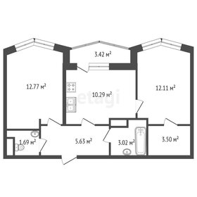 Квартира 50,7 м², 2-комнатная - изображение 3