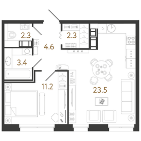 47,7 м², 1-комнатная квартира 17 682 094 ₽ - изображение 70