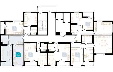 43 м², квартира-студия 30 000 000 ₽ - изображение 36
