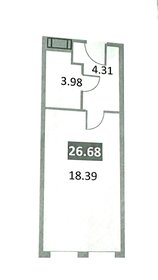 Квартира 26,3 м², студия - изображение 1