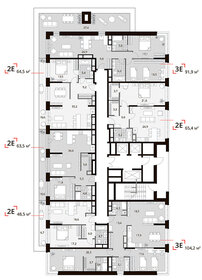 65,2 м², 2-комнатная квартира 11 200 000 ₽ - изображение 81