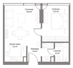 44,3 м², 1-комнатные апартаменты 35 000 000 ₽ - изображение 61