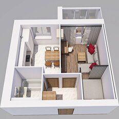 Квартира 34,2 м², 1-комнатная - изображение 4