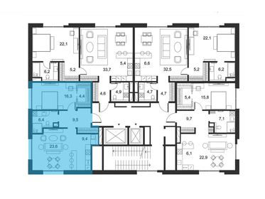 166 м², 3-комнатные апартаменты 312 000 000 ₽ - изображение 70