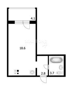 Квартира 29,2 м², 1-комнатная - изображение 1