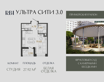 Квартира 27,9 м², студия - изображение 1