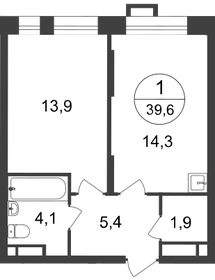 40,2 м², 1-комнатная квартира 10 897 182 ₽ - изображение 38