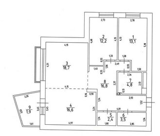 83,8 м², 3-комнатная квартира 11 980 000 ₽ - изображение 56