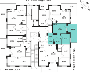 Квартира 52,6 м², 1-комнатная - изображение 2