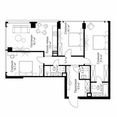 Квартира 99,4 м², 4-комнатная - изображение 3
