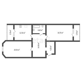 Квартира 78,6 м², 2-комнатная - изображение 1