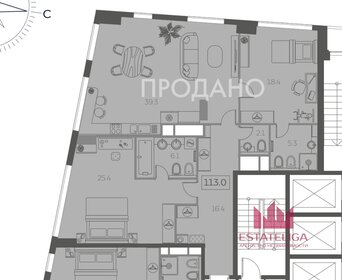 Квартира 111 м², 2-комнатная - изображение 1