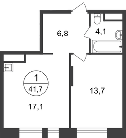 42,7 м², 1-комнатная квартира 11 700 000 ₽ - изображение 36