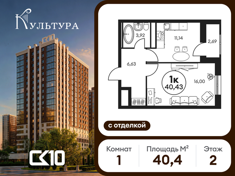 63,4 м², 4-комнатная квартира 7 000 000 ₽ - изображение 105