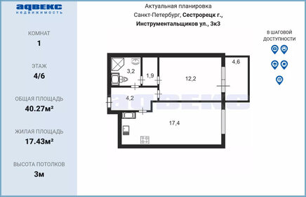 39 м², 1-комнатная квартира 2 600 000 ₽ - изображение 54