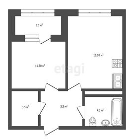 Квартира 42,4 м², 1-комнатная - изображение 1