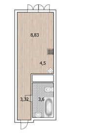 24,1 м², квартира-студия 5 200 700 ₽ - изображение 95