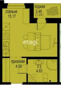 Квартира 23,4 м², 1-комнатная - изображение 1