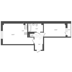 Квартира 59,8 м², 1-комнатная - изображение 1