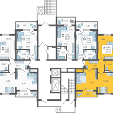 Квартира 60,5 м², 2-комнатная - изображение 2