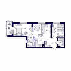 Квартира 72,1 м², 3-комнатная - изображение 3