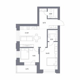 Квартира 60 м², 2-комнатная - изображение 1